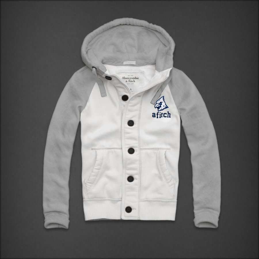 Abercrombie Fitch Hombres Con Botón Capucha AF6489